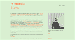 Desktop Screenshot of amandahess.org