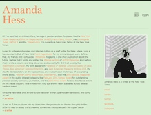 Tablet Screenshot of amandahess.org